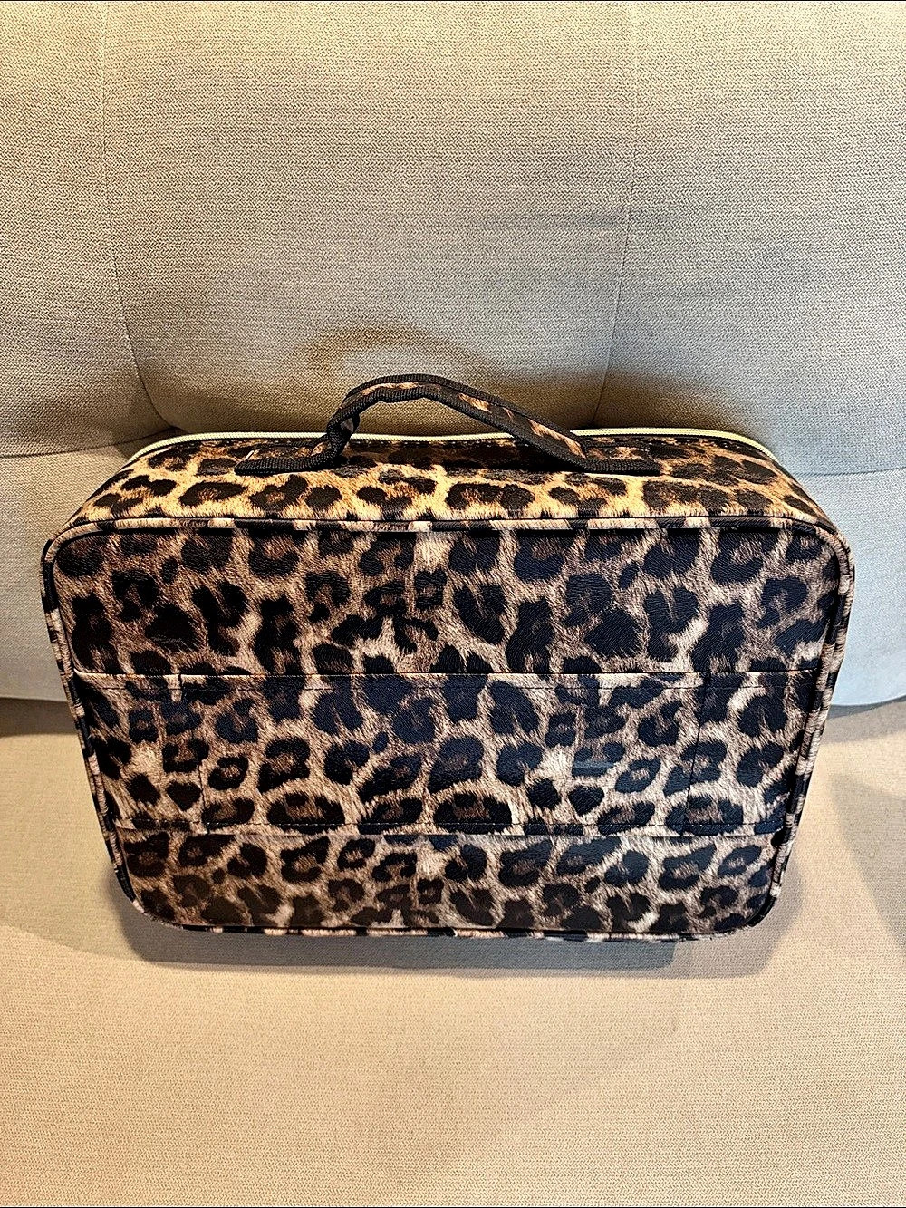 Leopard Print Cosmetic Travel Bag